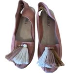 PIA MIA Dark Pink Tassel Espadrilles Loafers, Size 38 or 7.5 Photo 6