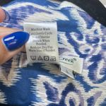 Coldwater Creek Women’s Jacket Large Blue White Moonlight Floral Full Zip Boho Photo 8