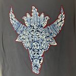 Bimba Y Lola Cow Skull Over Sized Cotton Tee Photo 3