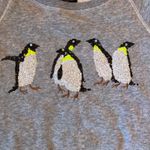 American Eagle sequin penguins sweatshirt Photo 1