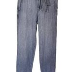 Overlover Abbott Paperbag Denim Pants Women’s Size 25 Grey Tapered 100% Cotton Gray Photo 3