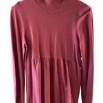 Style & Co . Pink Turtleneck Long Sleeve Babydoll Sweater Medium Photo 0