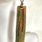 RAG artisan hand painted ceramic drop earrings Photo 5