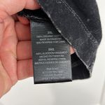 Norma Kamali 2XL Black Distressed Scoop Neck Long Sleeve T-Shirt Top Photo 3