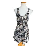 Free People Womens  Sleeveless Floral Print Washed Ashore Mini Dress - Sz S Photo 2