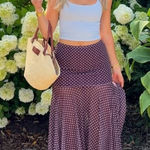 Peppermayo  Polka Dot Midi Skirt Purple Photo 0