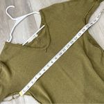 Free People  Top v neck distressed knit come and get it womens Green xsmall boho Photo 3
