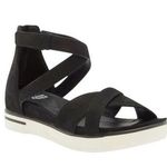 Eileen Fisher Woman's Sally Wedge Sporty Sandal in Black - Size 6 Photo 0