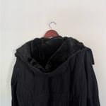 L'Agence  Black Long Coat with hood Photo 8