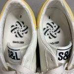 Sam & Libby  Sneaker Lace Up Shoe White Tan Flat Comfort Womens Size 8 NIB NEW Photo 3