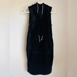 Opening Ceremony Black Velour Hoodie Dress - Size M - NWT Photo 3