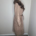 Vintage Indiana Pelisses Suede Leather Trench Coat Tan Made in France 60s 70s Brown Size undefined Photo 4