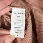 Naked Wardrobe Size XS Snatched Down Leggings Tan Ribbed V Cut High Rise NEW Photo 6