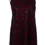 Altar'd State  Maroon Lace Sleeveless Mini Dress Small Cottagecore Boho Photo 0