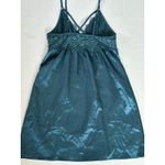 VTG Woman Lace Teal Nighty Nightgown Chemise Slip‎ Dress V Neck 90s Y2K Small Size undefined Photo 3