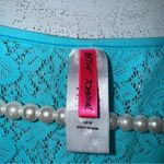 Betsey Johnson  Medium Blue Lace Swim Cover Dress 3/4 Sleeve Length‎ Photo 2