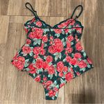 Victoria's Secret  Gold Label Floral Teddy Lingerie Bodysuit Ruffle Size M Vintage Photo 5