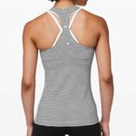 Lululemon  Women’s Cool Racerback II Hype‎ Stripe Black White Size 8 Photo 4