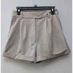 Emory park  Women's Shorts Classic High Waist Pleated Tan Size Large Photo 1