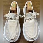 Hey Dude  Women’s Size 8 Wendy Slub Canvas Natural Slip On Shoe Photo 2