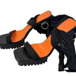 Dolls Kill SUGAR THRILLZ  Mesh Thigh High Platform Heels Sandals Size 8 NEW Photo 6