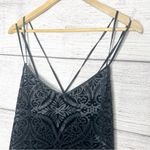 Vintage California Dynasty Black Paisley Burnout Velvet Strappy Nightie Sz Large Photo 1