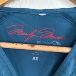 Marilyn Monroe  Teal Short Sleeve V-Neck Top Photo 5