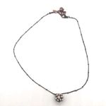 Fossil 💝 Necklace with Crystal Pendant Photo 0