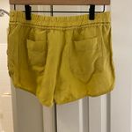Aritzia Wilfred Free Mustard Yellow Linen Blend Shorts Small Photo 1