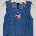 Vintage Expressions‎ Denim Dress Red Size 8 Photo 1