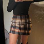 Plaid Mini Skirt Multiple Photo 0