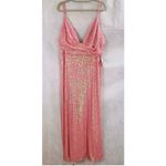 Mac Duggal NWT  26945 Coral Pink Sequin Gown Dress‎ size 16 Photo 6