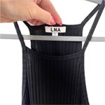 LNA  Revolve Black Ribbed Midi Dress Size Small Photo 6