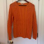 Boden USA Y2K Boden Orange Swedish Cable Knit Jumper Photo 1