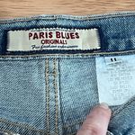 Paris Blues Paris Blue High Rise Crop Jeans Size 11 Raw Hem RN 69057 Photo 10