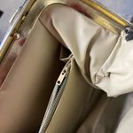 American Vintage Vintage 1950s Black Leather Kisslock Top Handle Handbag Photo 10