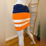 Alexander Wang T  Kule Striped Orange and Blue Skirt Large Photo 4