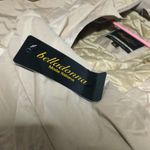 Bella Donna Moda Italiana Beige Quilted Lined Parka Jacket with Faux Fur Hood XL Tan Photo 7