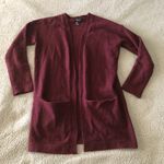 Forever 21  size small burgundy sweater cardigan‎ Photo 0