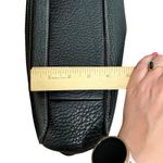 Coach Vintage 00s Y2K  Black Pebbled Leather Chelsea Handbag Brown Straps Purse Photo 3