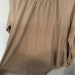 Twenty Second Light Brown Long Sleeve Top Women's Approx Size Large Modest Photo 5