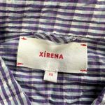 XiRENA Women’s Dawson Crinkled Button Down Shirt Longsleeve in Plaid Purple XS Photo 9