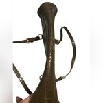 Bisou Bisou  Croc-Embossed Brown Bag Photo 2