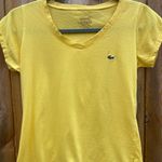Lacoste Women's Short Sleeve Yellow Tee Photo 0