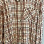 Free People  Joplin Plaid Button Down Shirt Pocket Size Small Photo 2