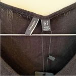 VERO MODA Black Knit Lightweight Ruffle Hem Short Sleeve Top Size Small NEW Photo 4