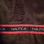 Nautica Womens Gray Water Resistant Jacket Hooded Full Zip Rain Parka Large Line Photo 10