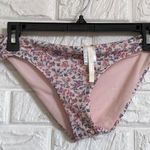Antonio Melani Antonio Melanie floral blush pink bikini bottoms women's size 8 NWT Photo 2