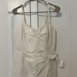 Rebecca Taylor  Pinstriped Tie-Detail Dress Photo 3