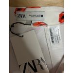 ZARA NEW White Red Lips Printed High Waisted Zipper Mini A-Line Skirt Size M Photo 3